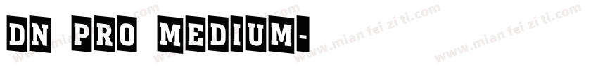 DN pro Medium字体转换